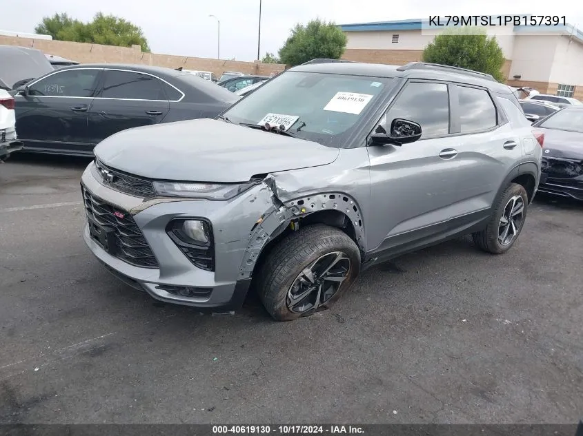 2023 Chevrolet Trailblazer Fwd Rs VIN: KL79MTSL1PB157391 Lot: 40619130