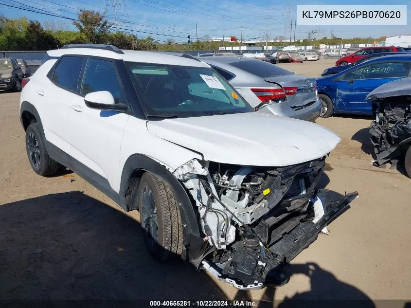 2023 Chevrolet Trailblazer Fwd Lt VIN: KL79MPS26PB070620 Lot: 40655281