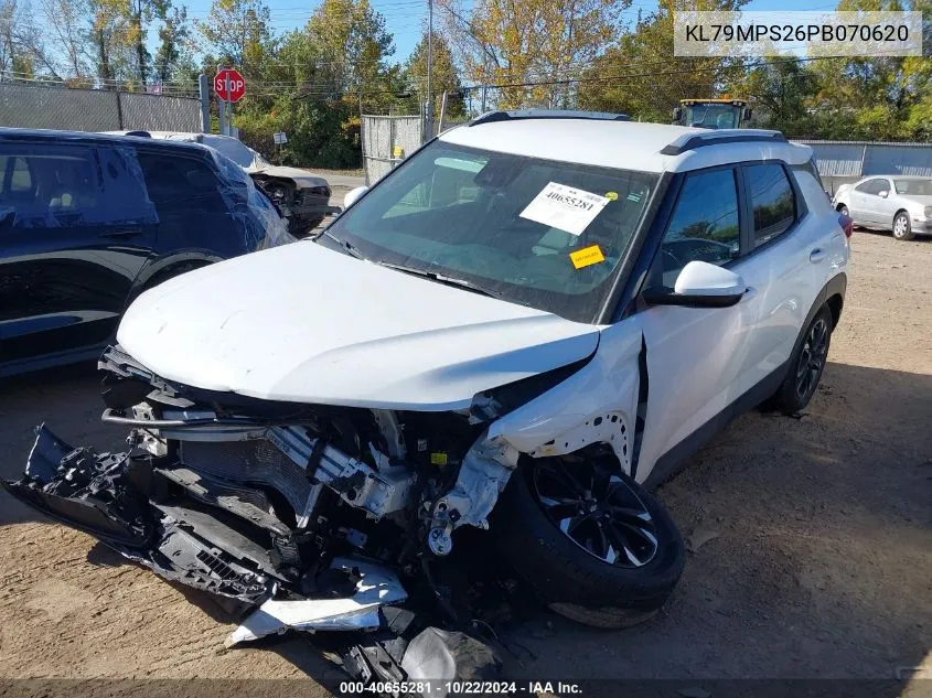 2023 Chevrolet Trailblazer Fwd Lt VIN: KL79MPS26PB070620 Lot: 40655281