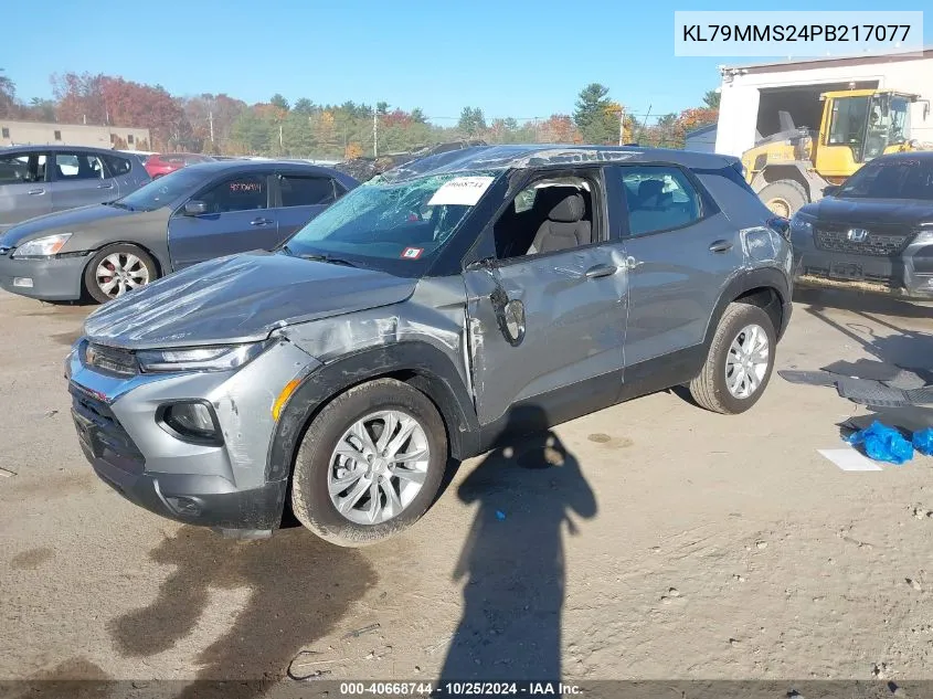 2023 Chevrolet Trailblazer Fwd Ls VIN: KL79MMS24PB217077 Lot: 40668744