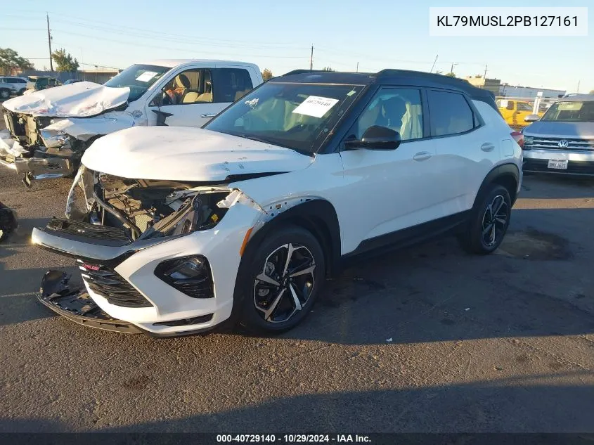 2023 Chevrolet Trailblazer Awd Rs VIN: KL79MUSL2PB127161 Lot: 40729140