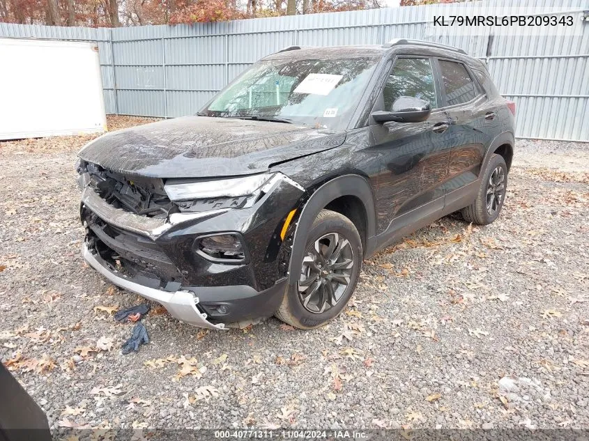 2023 Chevrolet Trailblazer Lt VIN: KL79MRSL6PB209343 Lot: 40771311