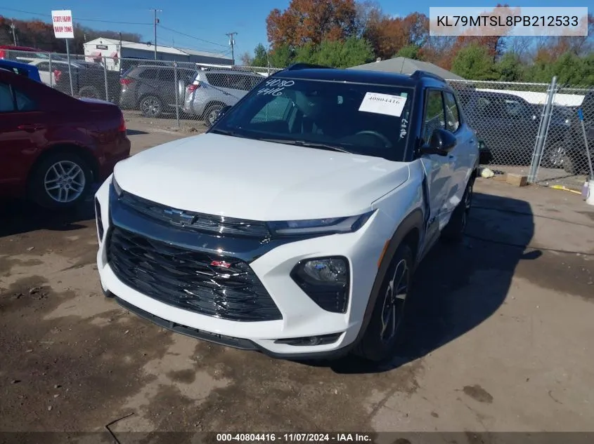 2023 Chevrolet Trailblazer Fwd Rs VIN: KL79MTSL8PB212533 Lot: 40804416