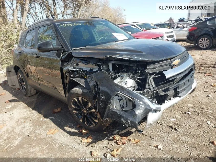 2023 Chevrolet Trailblazer Awd Lt VIN: KL79MRSLXPB002020 Lot: 40806449