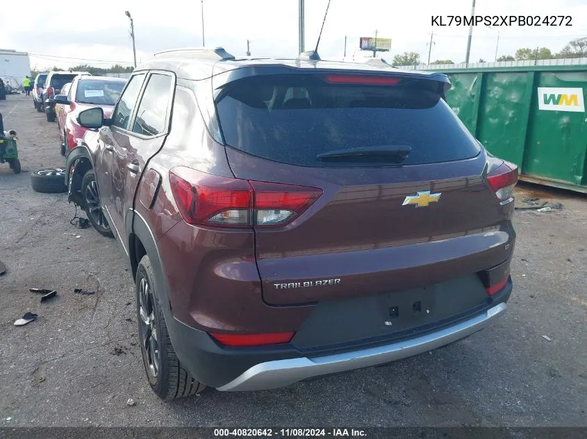 2023 Chevrolet Trailblazer Fwd Lt VIN: KL79MPS2XPB024272 Lot: 40820642