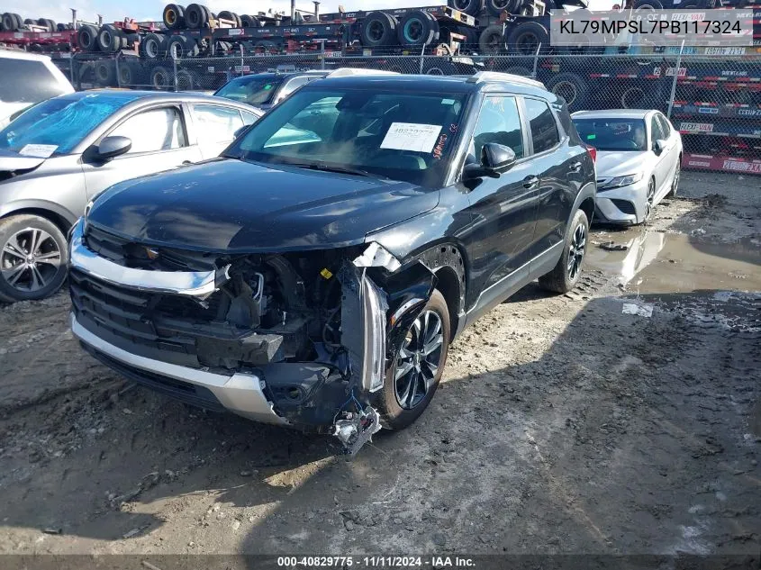 2023 Chevrolet Trailblazer Fwd Lt VIN: KL79MPSL7PB117324 Lot: 40829775