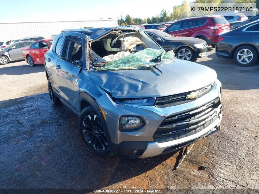 2023 Chevrolet Trailblazer Fwd Lt VIN: KL79MPS22PB187160 Lot: 40838727