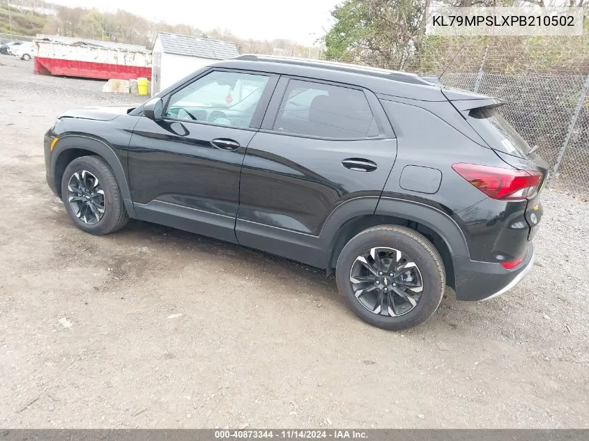 2023 Chevrolet Trailblazer Fwd Lt VIN: KL79MPSLXPB210502 Lot: 40873344