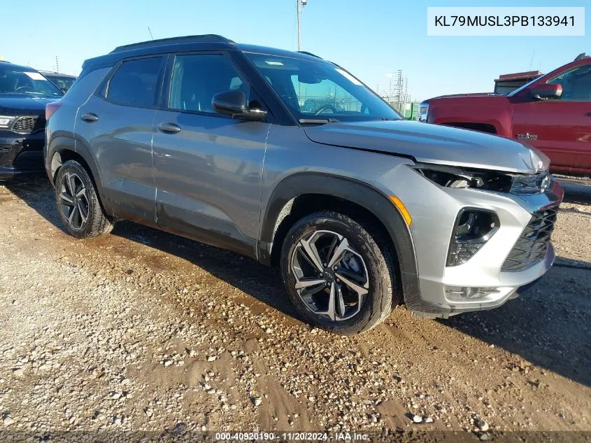 2023 Chevrolet Trailblazer Awd Rs VIN: KL79MUSL3PB133941 Lot: 40920190