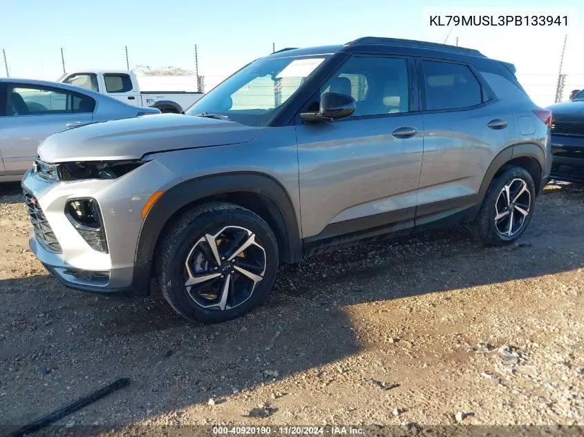 2023 Chevrolet Trailblazer Awd Rs VIN: KL79MUSL3PB133941 Lot: 40920190