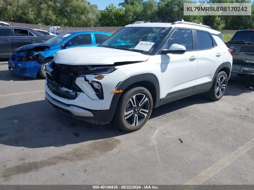 KL79MRSL8RB170242 2024 Chevrolet Trailblazer Awd Lt