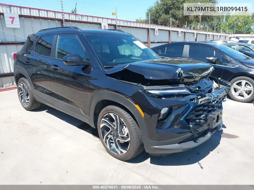 2024 Chevrolet Trailblazer Fwd Rs VIN: KL79MTSL1RB099415 Lot: 40276031