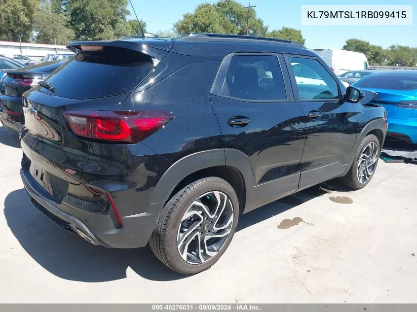 2024 Chevrolet Trailblazer Fwd Rs VIN: KL79MTSL1RB099415 Lot: 40276031