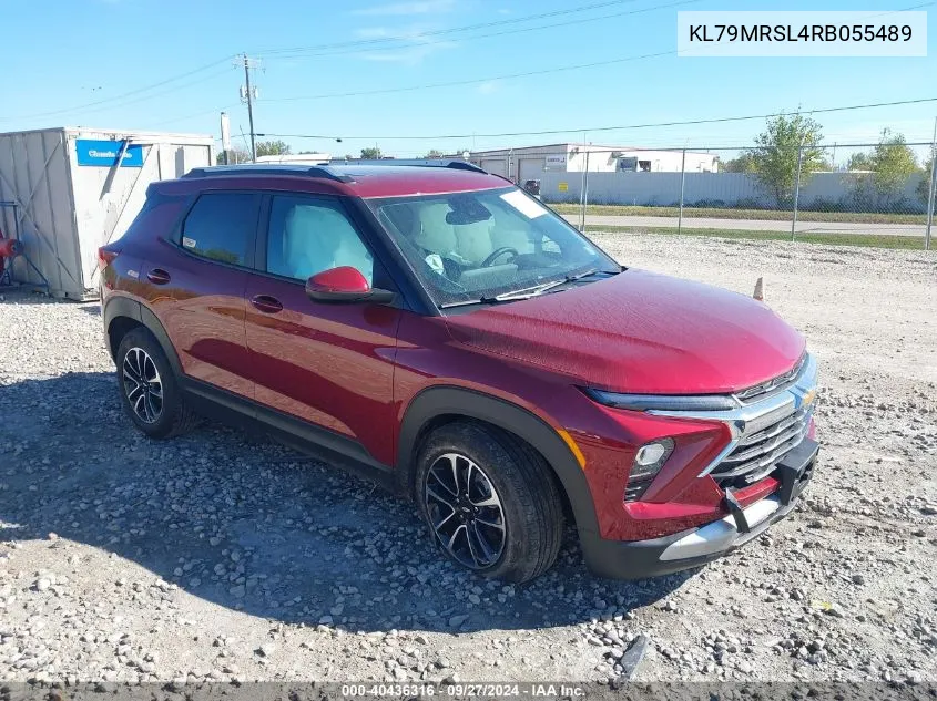 2024 Chevrolet Trailblazer Awd Lt VIN: KL79MRSL4RB055489 Lot: 40436316