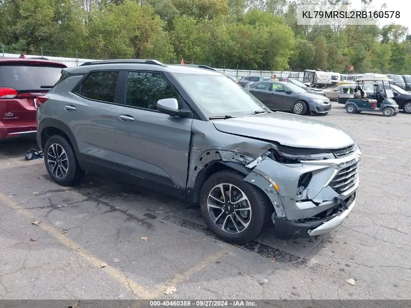 2024 Chevrolet Trailblazer Awd Lt VIN: KL79MRSL2RB160578 Lot: 40460359