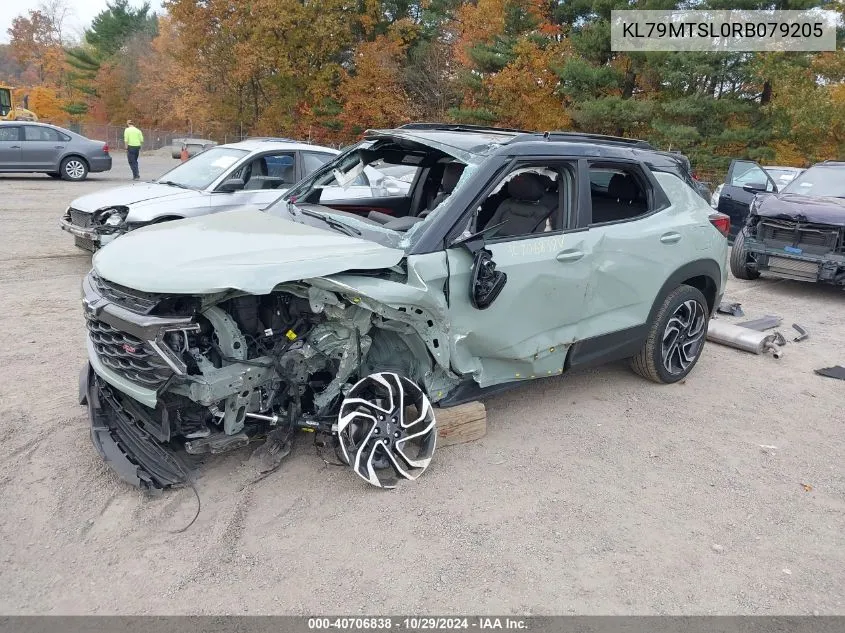 2024 Chevrolet Trailblazer Fwd Rs VIN: KL79MTSL0RB079205 Lot: 40706838