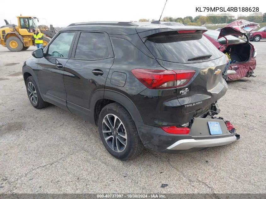 2024 Chevrolet Trailblazer Fwd Lt VIN: KL79MPSL4RB188628 Lot: 40737097