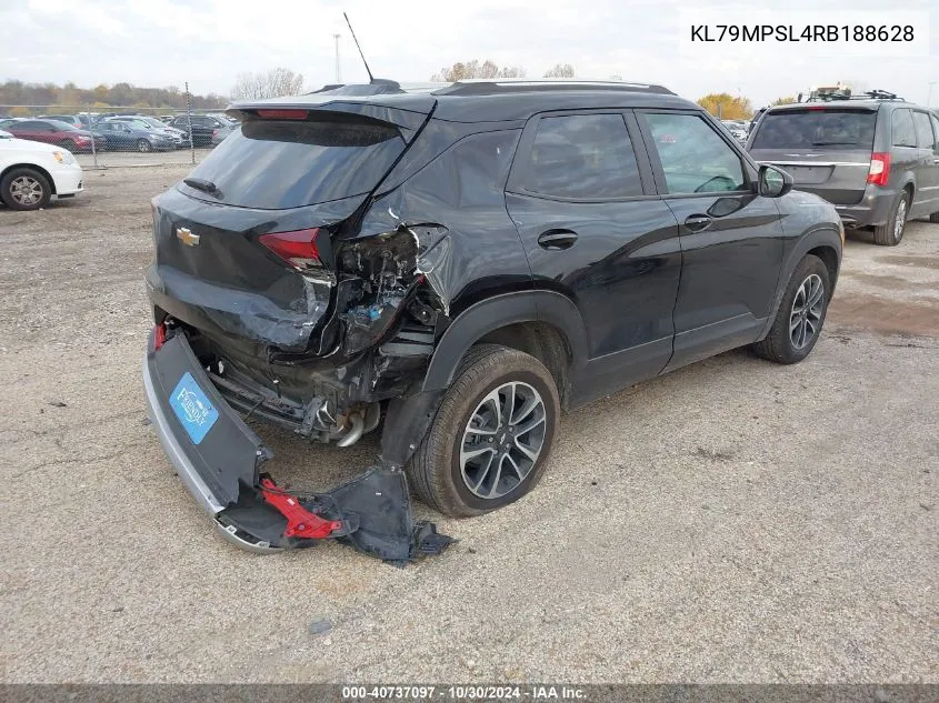 2024 Chevrolet Trailblazer Fwd Lt VIN: KL79MPSL4RB188628 Lot: 40737097