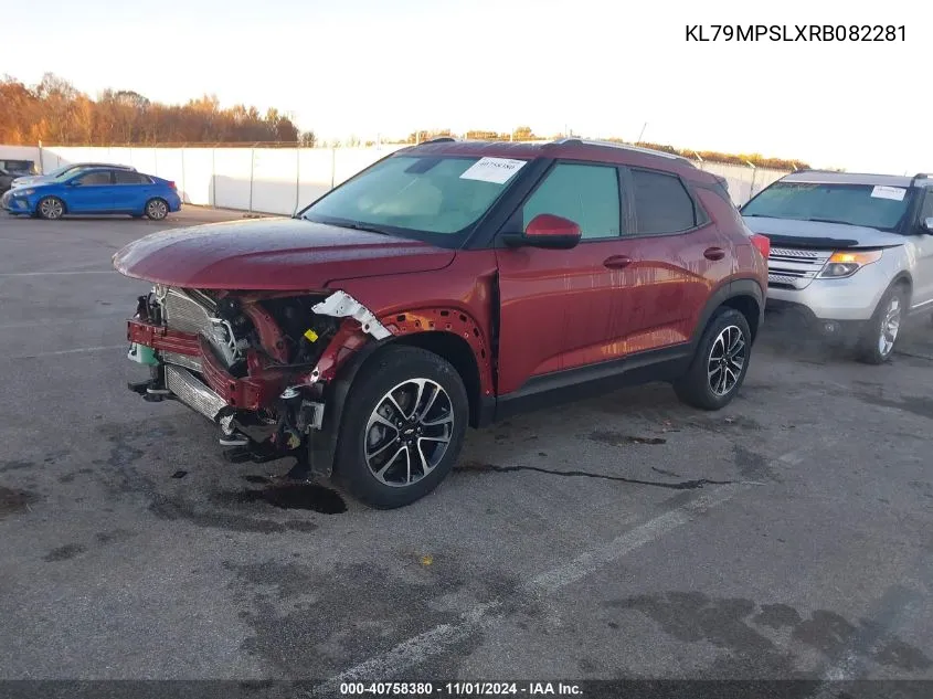 2024 Chevrolet Trailblazer Fwd Lt VIN: KL79MPSLXRB082281 Lot: 40758380