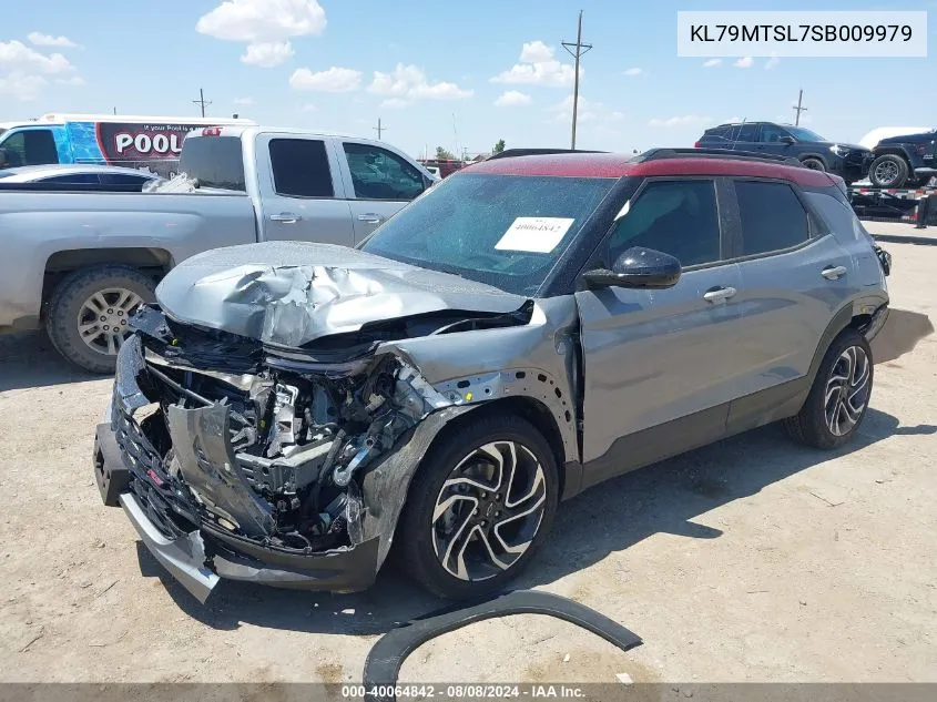 2025 Chevrolet Trailblazer Fwd Rs VIN: KL79MTSL7SB009979 Lot: 40064842