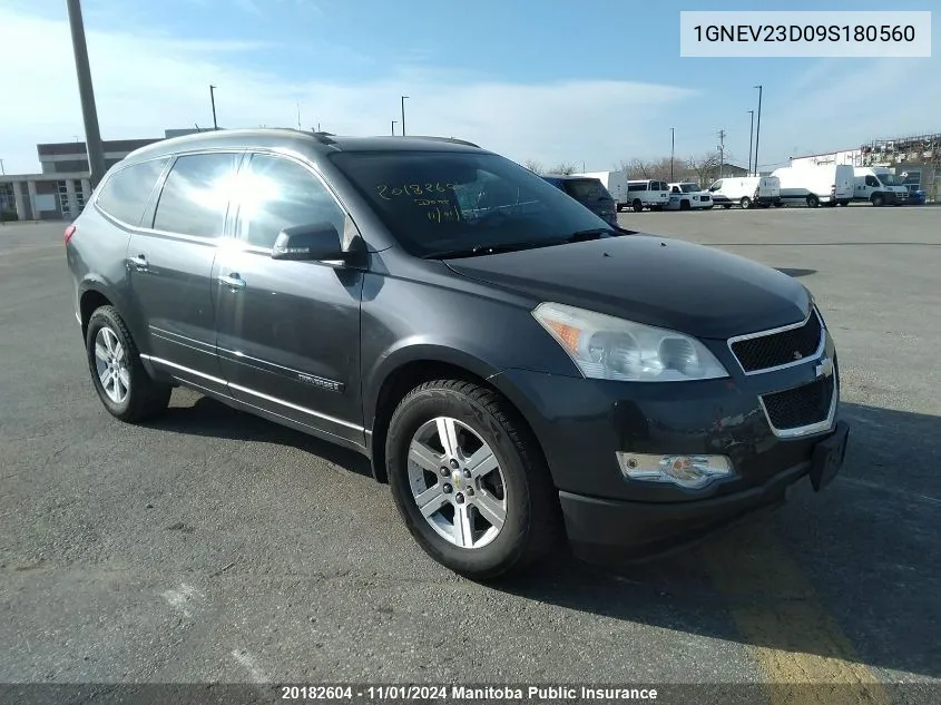 2009 Chevrolet Traverse Ls VIN: 1GNEV23D09S180560 Lot: 20182604