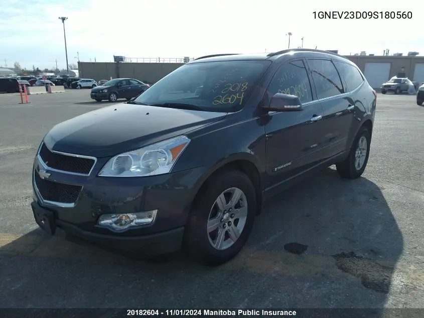 2009 Chevrolet Traverse Ls VIN: 1GNEV23D09S180560 Lot: 20182604