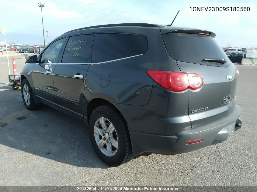 2009 Chevrolet Traverse Ls VIN: 1GNEV23D09S180560 Lot: 20182604