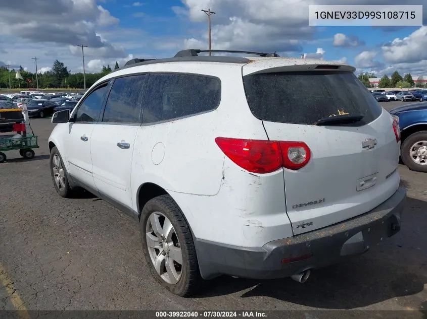 2009 Chevrolet Traverse Ltz VIN: 1GNEV33D99S108715 Lot: 39922040