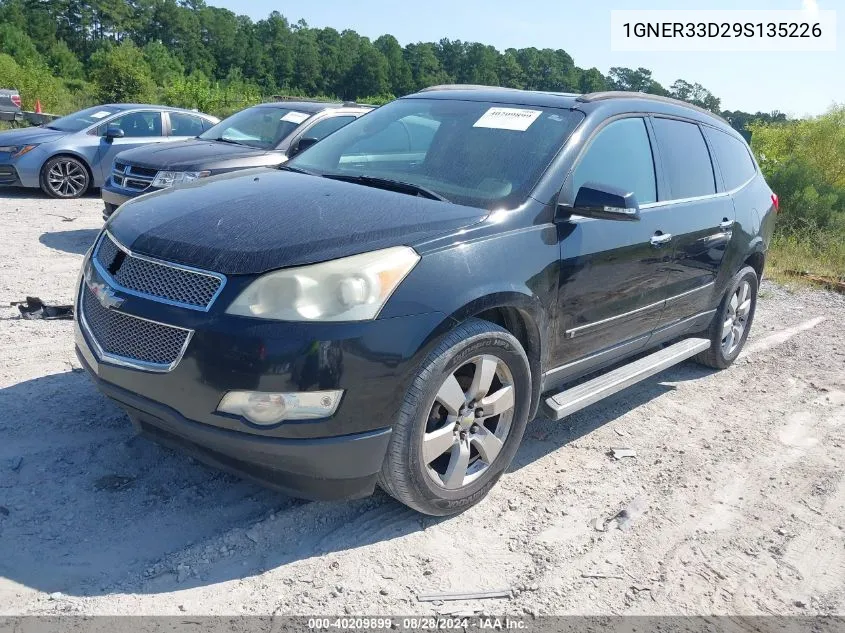 2009 Chevrolet Traverse Ltz VIN: 1GNER33D29S135226 Lot: 40209899