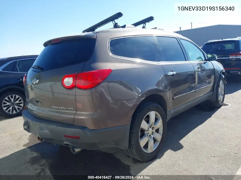 2009 Chevrolet Traverse Ltz VIN: 1GNEV33D19S156340 Lot: 40416427