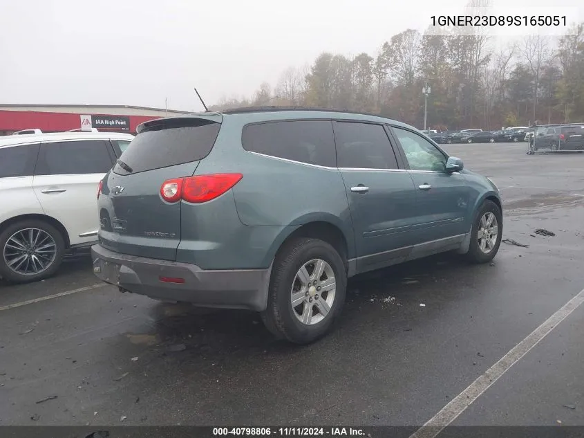 2009 Chevrolet Traverse Lt VIN: 1GNER23D89S165051 Lot: 40798806