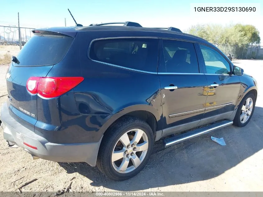 2009 Chevrolet Traverse Ltz VIN: 1GNER33D29S130690 Lot: 40802986