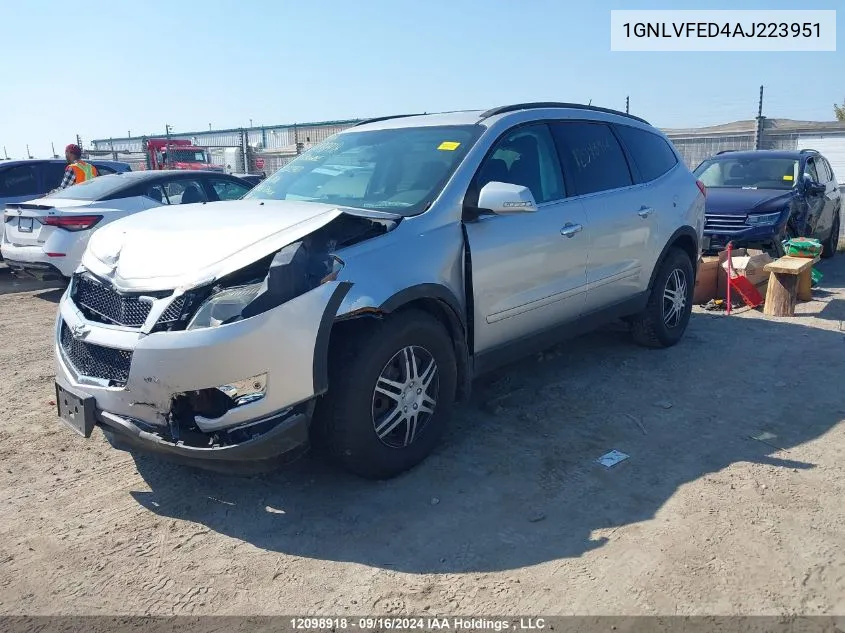 2010 Chevrolet Traverse VIN: 1GNLVFED4AJ223951 Lot: 12098918