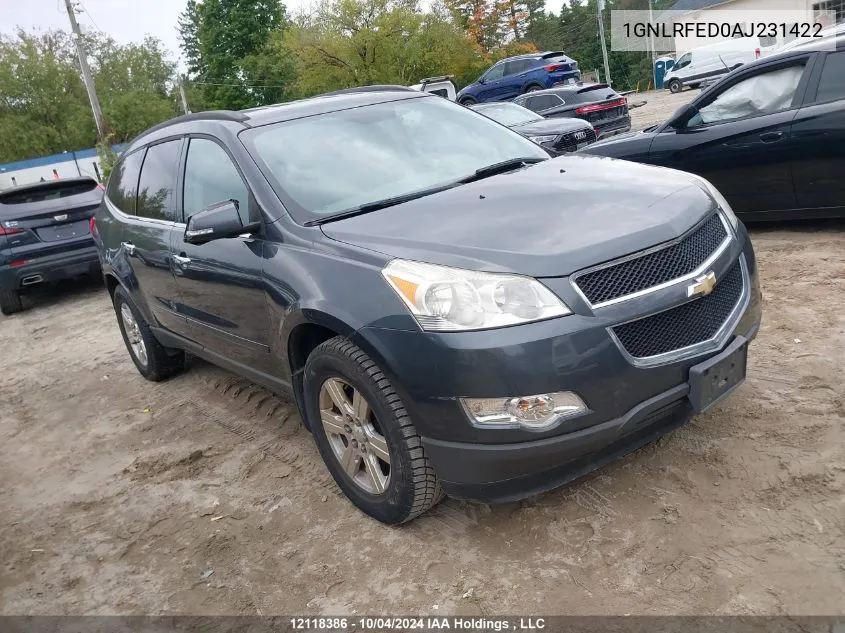 1GNLRFED0AJ231422 2010 Chevrolet Traverse