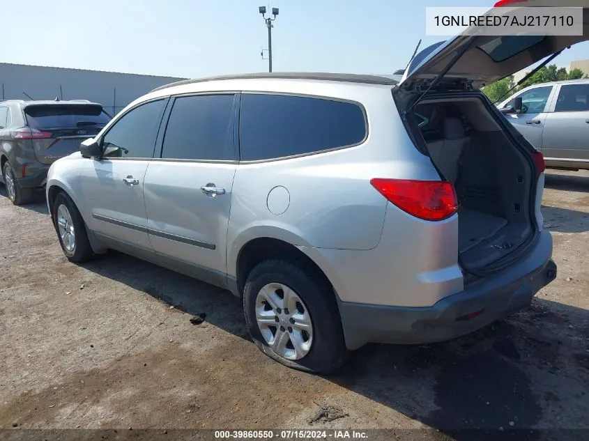 2010 Chevrolet Traverse Ls VIN: 1GNLREED7AJ217110 Lot: 39860550