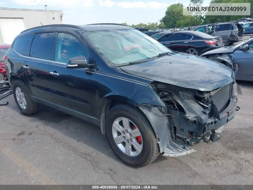 2010 Chevrolet Traverse Lt VIN: 1GNLRFED1AJ240999 Lot: 40038085