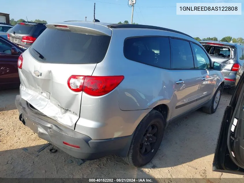 2010 Chevrolet Traverse Ls VIN: 1GNLREED8AS122808 Lot: 40152202