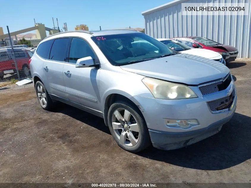 2010 Chevrolet Traverse Ltz VIN: 1GNLRHED3AS102094 Lot: 40202975