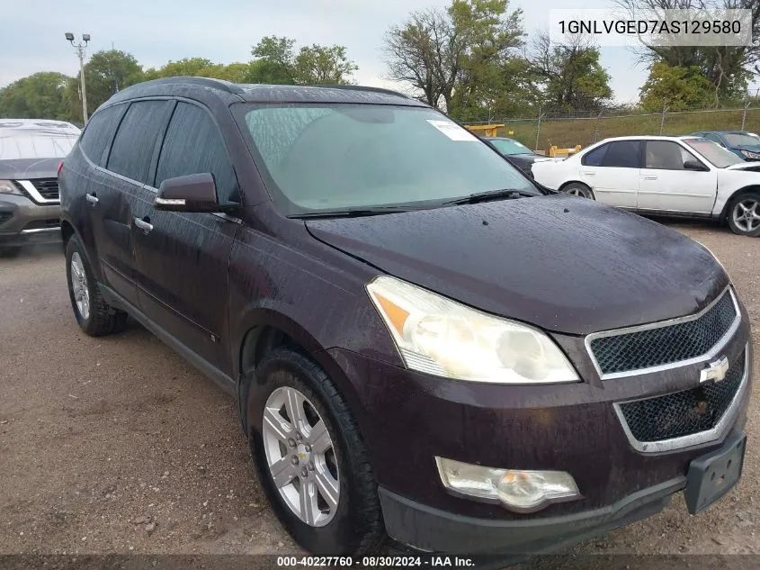 2010 Chevrolet Traverse Lt VIN: 1GNLVGED7AS129580 Lot: 40227760