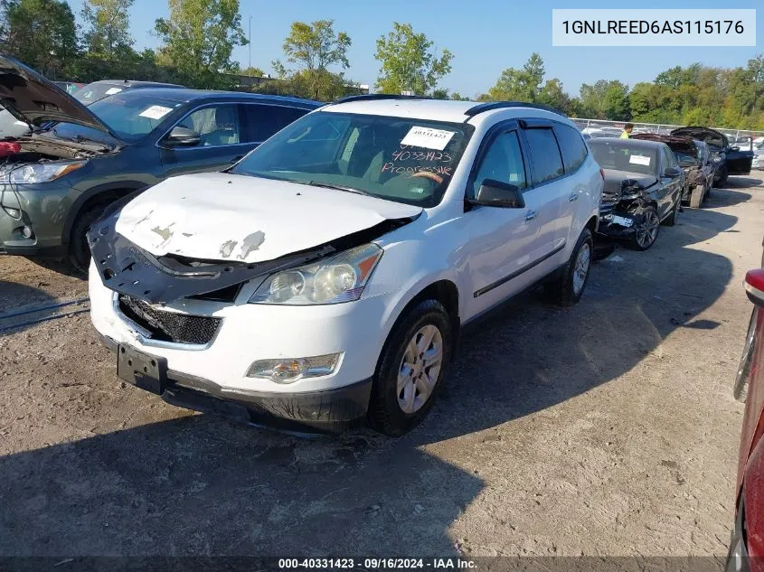 2010 Chevrolet Traverse Ls VIN: 1GNLREED6AS115176 Lot: 40331423