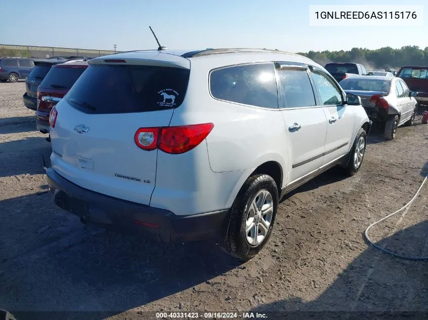 2010 Chevrolet Traverse Ls VIN: 1GNLREED6AS115176 Lot: 40331423