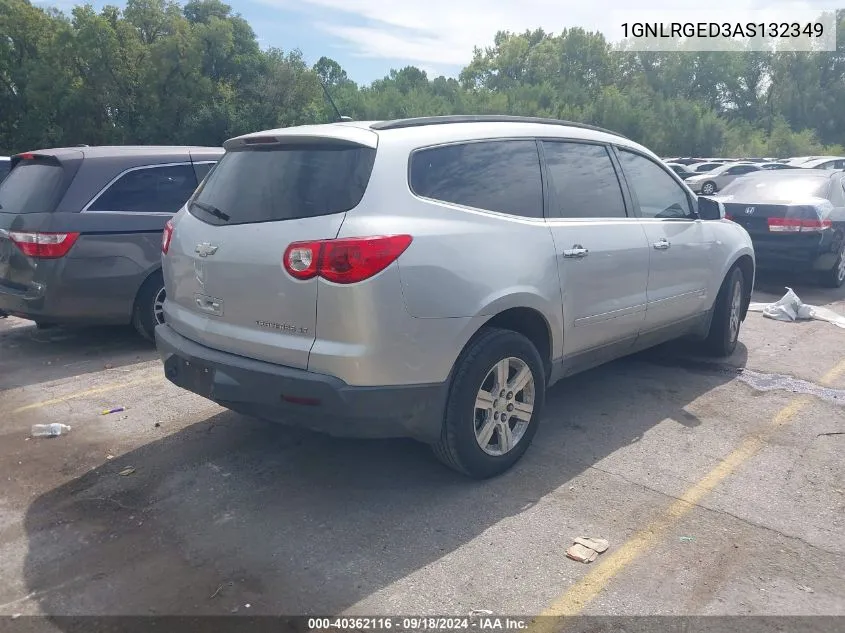 2010 Chevrolet Traverse Lt VIN: 1GNLRGED3AS132349 Lot: 40362116