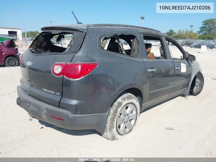 2010 Chevrolet Traverse Ls VIN: 1GNLREED7AJ210206 Lot: 40372432