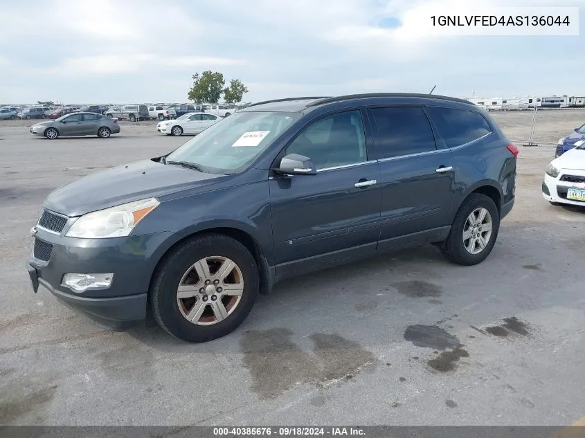 2010 Chevrolet Traverse Lt VIN: 1GNLVFED4AS136044 Lot: 40385676