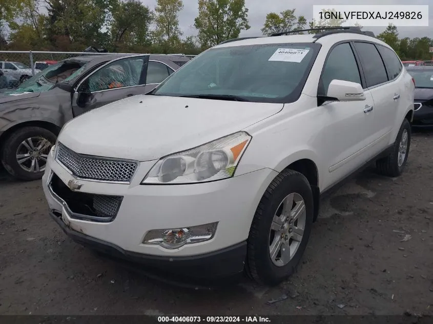 2010 Chevrolet Traverse Lt VIN: 1GNLVFEDXAJ249826 Lot: 40406073