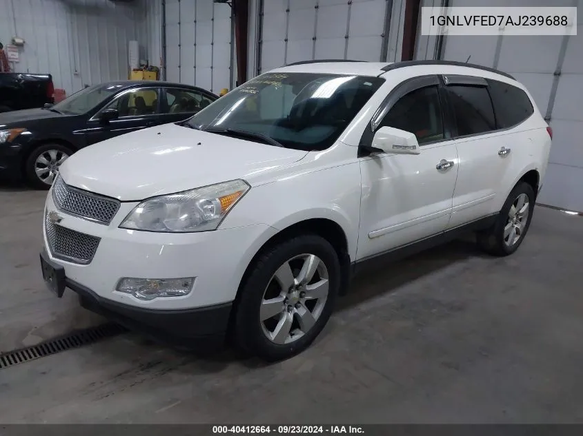 2010 Chevrolet Traverse Lt VIN: 1GNLVFED7AJ239688 Lot: 40412664