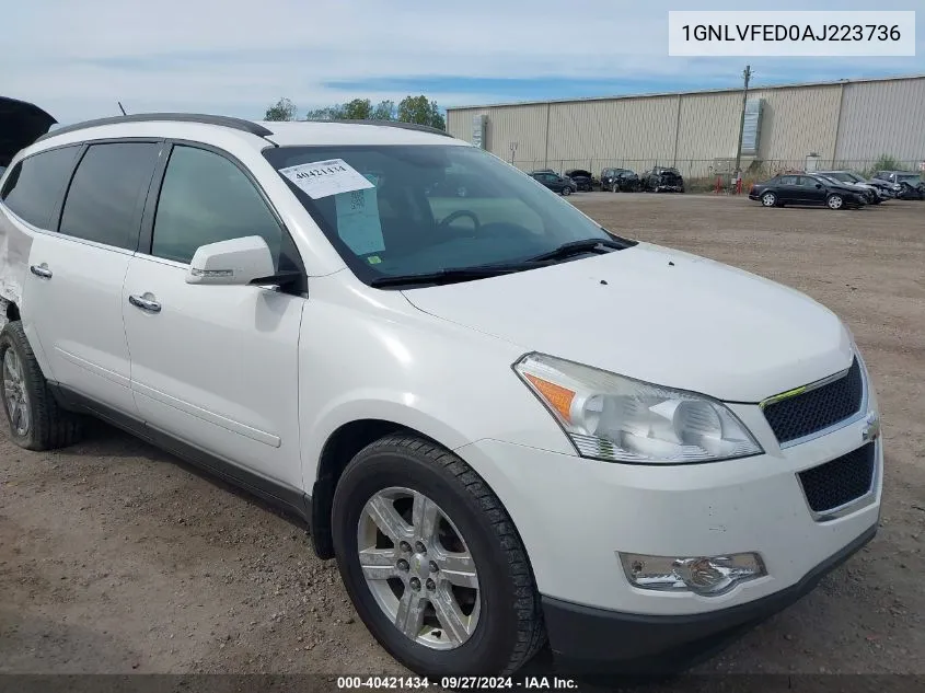 2010 Chevrolet Traverse Lt VIN: 1GNLVFED0AJ223736 Lot: 40421434