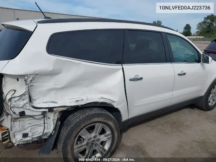 2010 Chevrolet Traverse Lt VIN: 1GNLVFED0AJ223736 Lot: 40421434