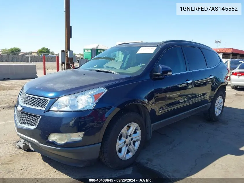 2010 Chevrolet Traverse Lt VIN: 1GNLRFED7AS145552 Lot: 40439645