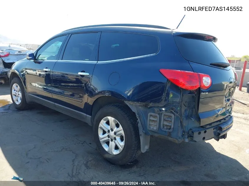 2010 Chevrolet Traverse Lt VIN: 1GNLRFED7AS145552 Lot: 40439645